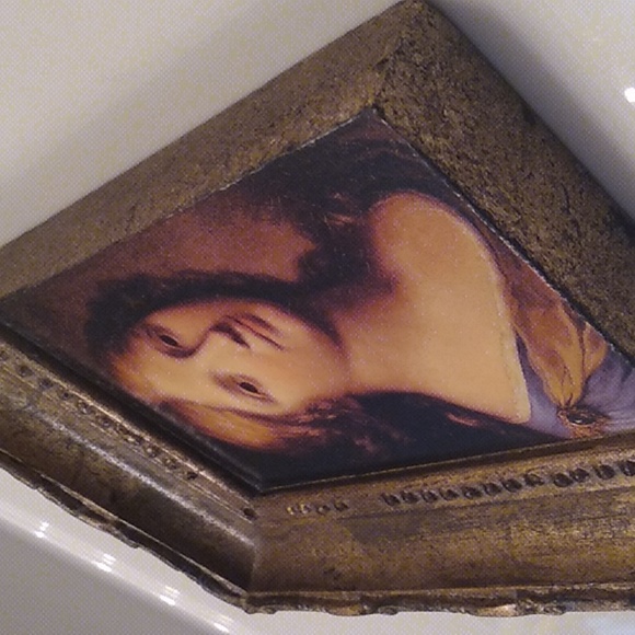 SAPPHIRE *Signed, Atlantis Tile, like Sid Dickens. *Rare & Retired wall art - Picture 3 of 9